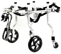 Adjustable Dog Wheelchair for Back Legs Pet Mobility Cart for Small & Medium Dogs Cats & Rabbits - Rehabilitation Scooter with 4 Wheels for Disabled Pets