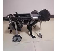 Adjustable Dog Wheelchair for Disabled Pets 4-Wheel Mobility Aid Front & Rear Support for Small Dogs Hip Support to Enhance Mobility & Quality of Life