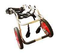 Adjustable Dog Wheelchair for Disabled Pets Lightweight Pet Mobility Cart for Small Dogs Easy to Assemble Rehabilitation Support for Canine Hind Legs (Size S)