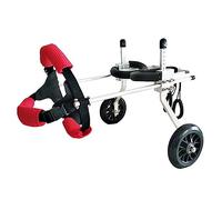 Adjustable Dog Wheelchair for Disabled Pets Lightweight Sturdy Stainless Steel Rear Support Cart for Small Dogs with Mobility Issues - Easy to Use Perfect for Active Lifestyles