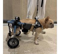 Adjustable Dog Wheelchair for French Bulldogs - Rear Leg Support for Amputation Paralysis and Arthritis - Enhanced Comfort and Mobility for Disabled Pets