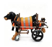 Adjustable Dog Wheelchair for Front & Rear Leg Mobility Support, Four-Wheeled Rehabilitation Cart for Injured Dogs, Easy Use and Comfortable Fit