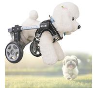 Adjustable Dog Wheelchair for Handicapped Pets 4 Wheel Mobility Aid with Leg Brace & Hip Support Perfect for Dogs with Hind Leg Weakness