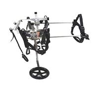 Adjustable Dog Wheelchair for Hind Legs - 2-Wheel Pet Mobility Cart for Weakness Injury & Paralysis - Size L for Disabled Dogs - Support for Recovery & Active Life