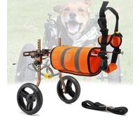 Adjustable Dog Wheelchair for Hind Legs Lightweight 2-Wheel Pet Cart for Small/Medium Dogs Mobility Aid with Leg Braces & Hip Support for Pets