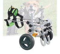 Adjustable Dog Wheelchair for Hind Legs Lightweight 2-Wheel Pet Cart for Small to Medium Dogs Mobility Aid with Leg Support and Hip Brace for Pets.