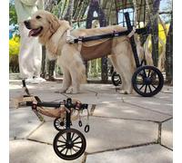 Adjustable Dog Wheelchair for Hind Legs Lightweight Pet Mobility Aid with 2 Wheels Suitable for Small & Large Dogs Includes Leg Straps & Hip Support Pet Stroller.