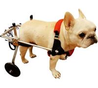 Adjustable Dog Wheelchair for Hind Legs - Lightweight Two-Wheel Cart for Disabled Dogs & Cats (3.3-44 lbs) - Ideal for Injured Pets - Sizes XS to L