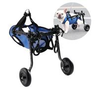 Adjustable Dog Wheelchair for Hind Legs Mobility Support, Assist Small Pets with Paralyzed Limbs to Regain Movement, Lightweight Pet Cart with Wheels