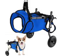 Adjustable Dog Wheelchair for Hind Legs Pet Cart with Wheels Leg Brace & Hip Support for Paralyzed Dogs to Regain Mobility (Small Size)
