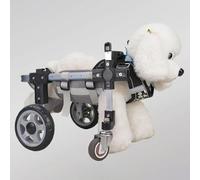 Adjustable Dog Wheelchair for Injured Pets - Full Support Mobility Aid for Front/Back Legs - Aluminum Rehab Cart for Dogs & Cats - Enhance Mobility & Recovery