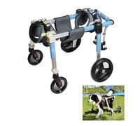 Adjustable Dog Wheelchair for Injured Pets - XL Size 2/4 Wheels Support for Front & Back Legs Ideal Mobility Aid for Disabled Dogs Promotes Healing & Independence