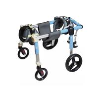 Adjustable Dog Wheelchair for Large Pets - 2/4 Wheel Support, Full Chest Protection for Mobility Assistance, Leg Recovery & Exercise Tool