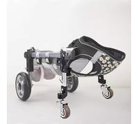 Adjustable Dog Wheelchair for Paralysis & Injury - 2-Wheel Mobility Aid Trolley for Small, Medium, Large Dogs, Supports Recovery from Arthritis & Leg Injuries