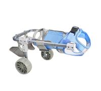 Adjustable Dog Wheelchair for Rear Legs - Lightweight 4-Wheel Mobility Cart for Small & Medium Pets - Helps Disabled Animals Walk & Move Freely