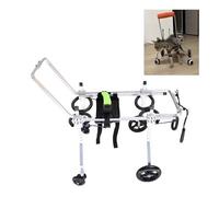 Adjustable Dog Wheelchair for Rear Legs - Pet Mobility Aid for Dogs & Cats | Support Harness for Disabled Dogs with Arthritis & Disc Problems, Rehabilitation & Disability (S)