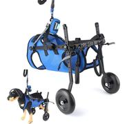 Adjustable Dog Wheelchair for Small Dogs & Cats Rear Leg Support Scooter for Disabled s Blue Rehab Mobility Aid for Small Dogs & Cats (Size S)
