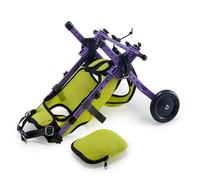 Adjustable Dog Wheelchair for Small Dogs - Pet Mobility Cart with Support for Paralysed Hind Legs and Hips - Ideal for Disabled Dogs with Back Leg Issues