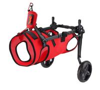 Adjustable Dog Wheelchair for Small Dogs - Rear Support Cart for Injured & Paralyzed Pets Reflective Stripes Perfect for Hind Leg Weakness (Blue Size S)