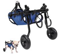 Adjustable Dog Wheelchair for Small Dogs Supports Paralyzed Pets’ Weak Legs Helps Disabled Animals Regain Mobility & Walk Again with Comfort and Stability.