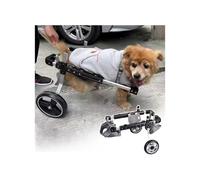 Adjustable Dog Wheelchair for Small Medium & Large Dogs - Aluminum Rear Leg Support Rehab Aid with 2 Wheels Enhances Mobility and Quality of Life for Disabled Pets