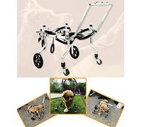 Adjustable Dog Wheelchair for Small/Medium/Large Pets Full Support Pet Mobility Aid Rehab Walker for Dogs - Size M Enhance Mobility & Recovery