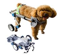 Adjustable Dog Wheelchair for Small & Medium Pets - Foldable Back Leg Support Cart for Dogs with Spinal Issues Mobility Aid for Disabled Pets
