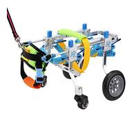 Adjustable Dog Wheelchair for Small Pets - Full Support 4 Wheels Pet Wheelchair for Front & Hind Legs Rehabilitation, Handicapped Dogs & Cats (XXS)