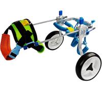 Adjustable Dog Wheelchair for Small Pets - Lightweight & Easy Assembly, Supports Paralyzed Back Legs, Helps Restore Mobility for Dogs & Cats(XS high)