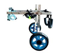 Adjustable Dog Wheelchair for Small Pets - Lightweight & Easy to Assemble Dog Cart for Weak Hind Legs Enhances Mobility & Quality of Life for Disabled Dogs (Size: Small)