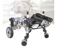 Adjustable Dog Wheelchair, Lightweight 2/4 Wheel Mobility Aid for Disabled Dogs, Pet Stroller with Rear Leg Support, Perfect for Small and Medium Pets