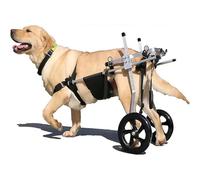 Adjustable Dog Wheelchair - Lightweight Aluminium Pet Mobility Aid for Hind Leg Rehabilitation, Converts to Bike Trailer (3xl)