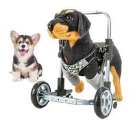 Adjustable Dog Wheelchair - Lightweight Mobility Aid for Small Pets up to 11 lbs - Rehabilitation Stroller for Injured or Disabled Dogs and Cats