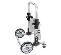 Adjustable Dog Wheelchair Metal 4 Wheel Support for Hip Dysplasia Arthritis Paralysis Post Op Recovery Fits Small Medium Large Dogs Height & Length Adjustable Harness