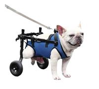 Adjustable Dog Wheelchair - Pet Mobility Aid for Rear Legs, Shock - Absorbing Silent Wheels & Breathable Harness, Fit Small/Medium Dogs (XS - M)(S)