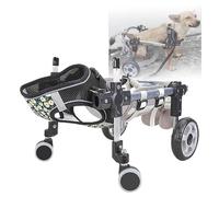 Adjustable Dog Wheelchair Pet Wheelchair Lightweight & Adjustable Dog Cart With 2 Wheels/4 Wheels For Disabled Hind Legs Walking Stable Dog Cart For Pets(4 Wheels,M)