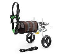 Adjustable Dog Wheelchair Scooter - Aluminum Alloy 2-Wheel Walker for Small Pets with Paralyzed Hind Limbs - Mobility Aid for Disabled Dogs and Puppies