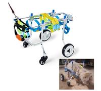 Adjustable Dog Wheelchair with 4 Wheels for Small & Large Dogs Lightweight Sizes S to 3XL Perfect for Senior Dogs Enhanced Mobility with Customizable Fit