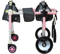 Adjustable Dog Wheelchair with 4 Wheels Mobility Aid for Small Medium & Large Dogs Rear Leg Support Pet Wheelchair for Enhanced Mobility (Blue XL)