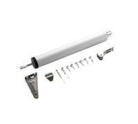 Adjustable Door Closer, 4 Pack Soft Closing Automatic Door Closer Pneumatic Adjustable Speed Positioning Door Stop Protect Door Frame Hardware Mounted Adjustable(Buffer - Sand Silver)