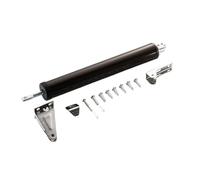 Adjustable Door Closer, 4 Pack Soft Closing Automatic Door Closer Pneumatic Adjustable Speed Positioning Door Stop Protect Door Frame Hardware Mounted Adjustable(Buffer - Brown)