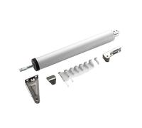 Adjustable Door Closer, 4pcs Soft Closing Automatic Door Closer 35KG Pneumatic Adjustable Speed Positioning Door Stop Protective Door Holder Hardware Mounted Adjustable(White)