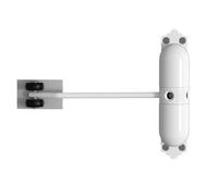Adjustable Door Closer - Automatic Spring Mechanism Black/White 15-50KG Capacity Easy Mount Door Hardware Perfect for Home/Office Use & Reliable Design