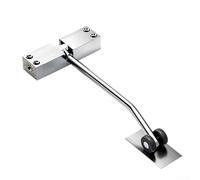 Adjustable Door Closer Stainless Steel Buffer Automatic Rebound Hinge Interior Door Damper Silent Closing Device Aluminium Alloy Pulley Rustproof Gate Spring Heavy Duty