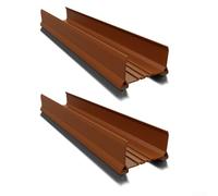 Adjustable Door Draft Stopper 2 Pack for Blocking Drafts, Dust, and Noise, Fits Different Door Types with Simple Cut to Fit Installation (2Brown)