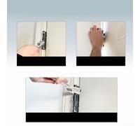 Adjustable Door Hinge Adjustment Tool for 7-13 mm Residential Hinges - Hinge Bender with Built-in Hinge Pin Remover, Metal Construction, D