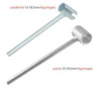 Adjustable Door Hinge Gap Wrench for 15-24.5mm Flag Hinges, Heavy Duty Steel Spanner Tool for Fire, Cleanroom and Security Doors, 2 Pack