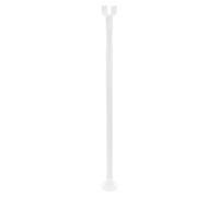 Adjustable Door Security Rod for Hinged Doors, 27.6-47.2 Inches | Telescopic Design, Nonslip Base and Tool-free Setup, White Alloy Plastic for Hotel Room Stays
