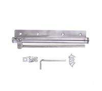 Adjustable Door Spring Closer Door Stopper Automatic Door Closer Stainless Steel Strength Adjustable 7.68 Inch Silver (1pc)