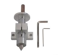 Adjustable Double Bearing Live Center for Mini Lathe Machines, Revolving Centre with Smooth Operation and Reduced Vibration, Silver